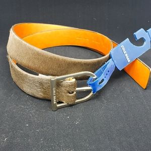 Cole Haan pony skin belt size xs NWT